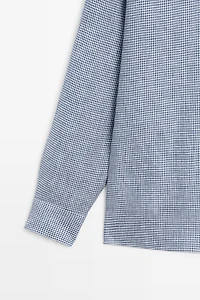 Chemise regular fit vichy 100 % lin