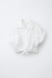 FLOWY KNOTTED SHIRT