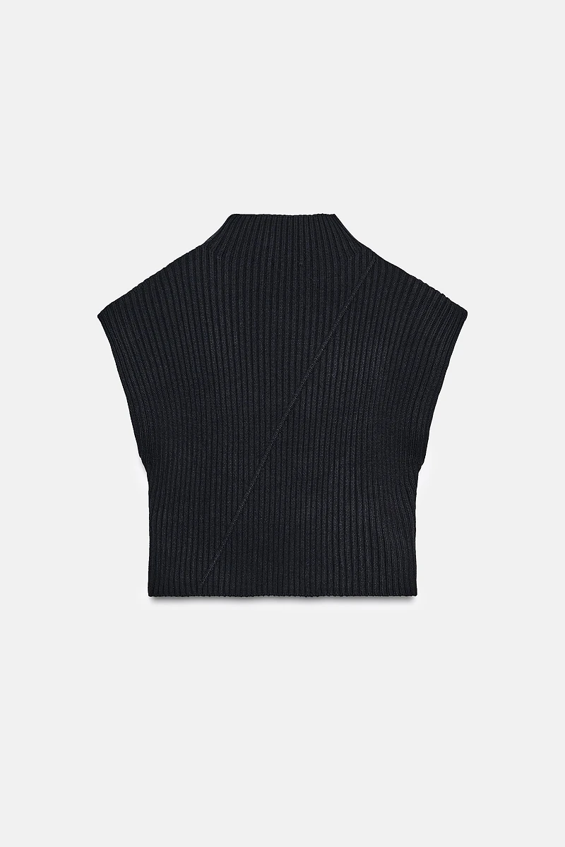 RIB KNIT VEST