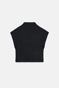 RIB KNIT VEST