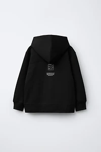 SPORTY INTERLOCK ZIPPER SWEATSHIRT