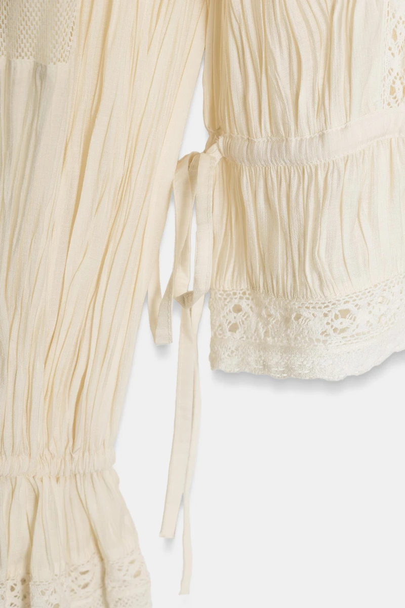 ZW COLLECTION EMBROIDERED ROMANTIC BLOUSE