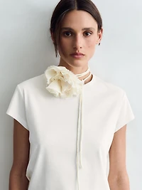 T-shirt à manches courtes 100 % coton mercerisé