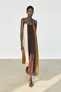 Flowing strappy midi dress