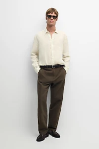 100% linen regular fit shirt