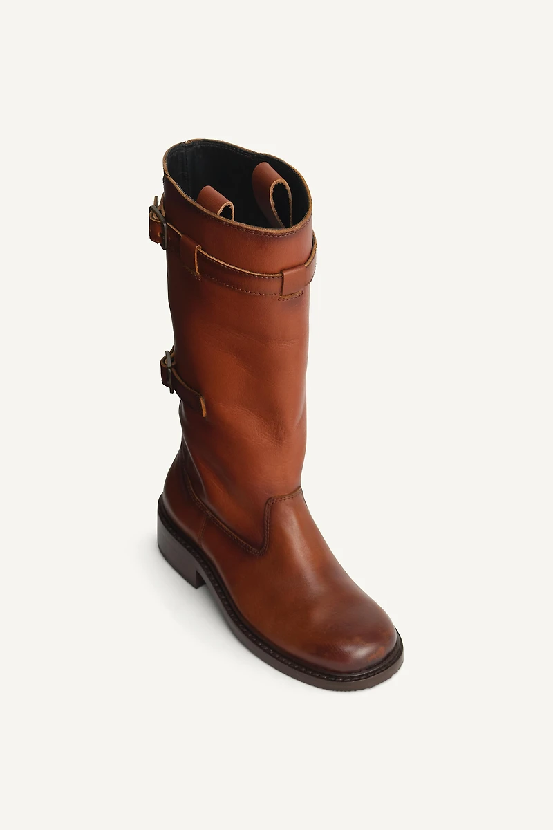 BOTTES EN CUIR À BOUCLES ÉDITION LIMITÉE