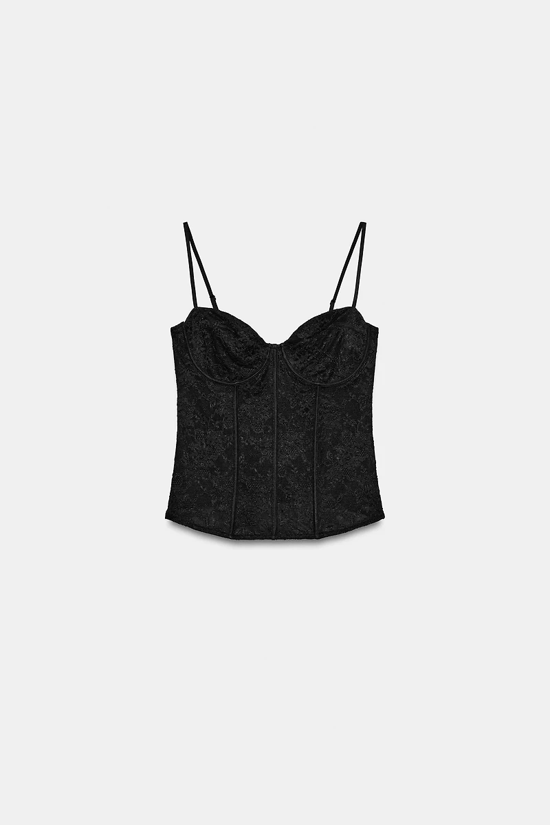 LACE CORSET TOP