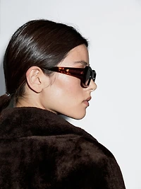 Veste courte moutonnée 100 % fourrure d’agneau