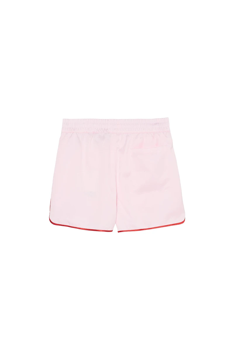 CONTRASTING SATIN SHORTS