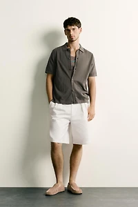 RELAXED FIT KNIT SHIRT