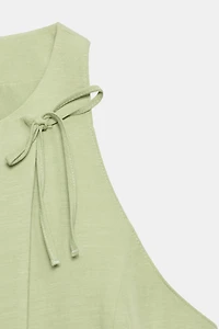 TIED HALTER TOP