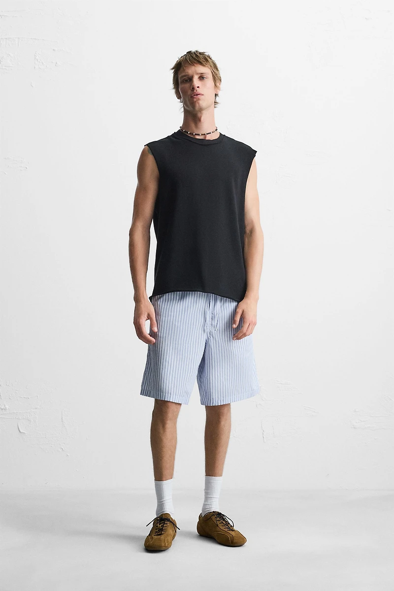 IRREGULAR KNIT TANK TOP