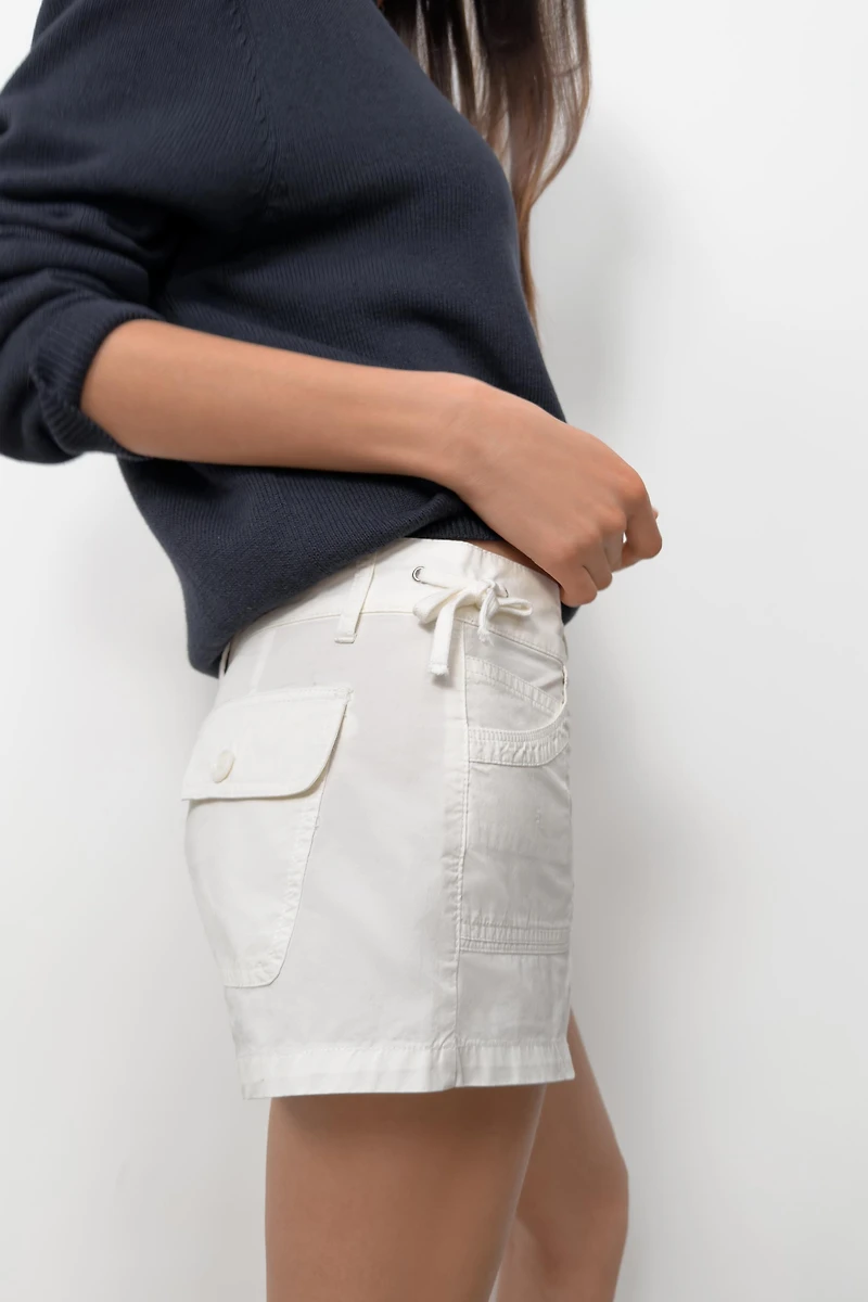 DRAWSTRING POCKET SHORTS