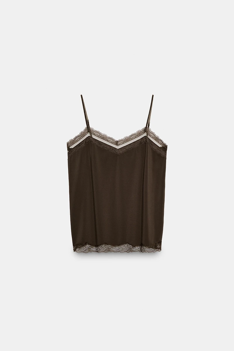 LACE CAMISOLE TOP