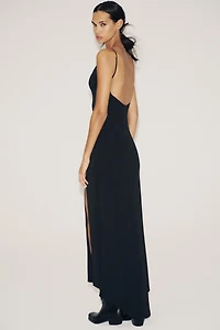 CREPE MAXI DRESS