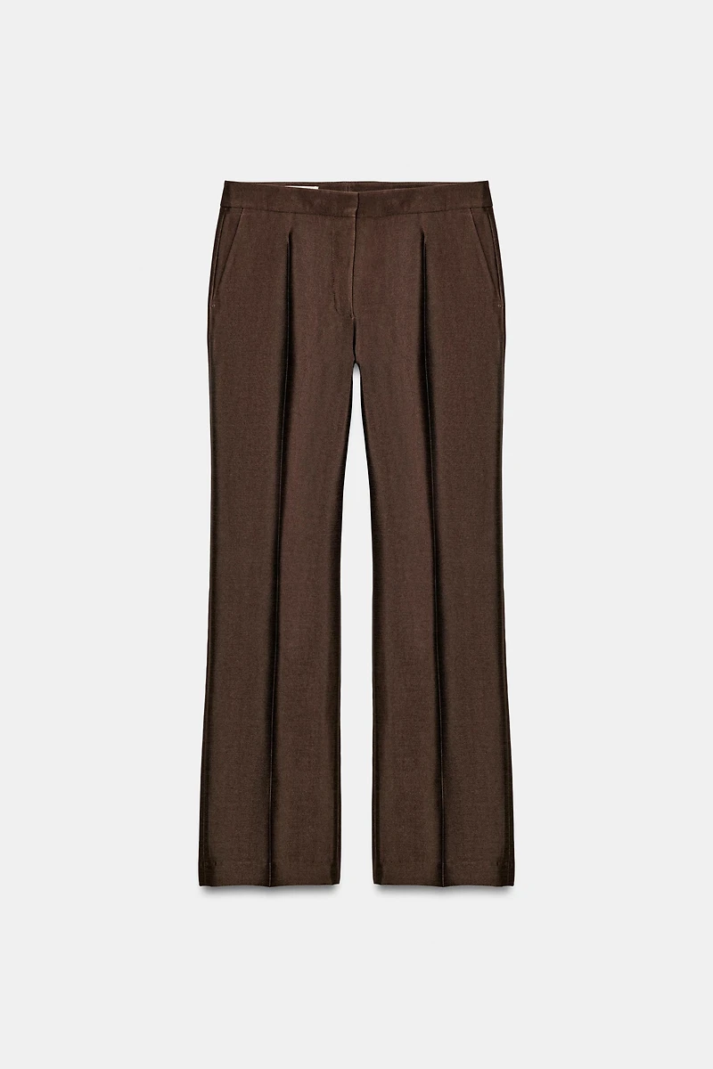 SATIN SLIM FIT PANTS