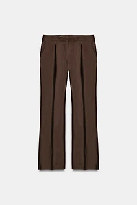 SATIN SLIM FIT PANTS