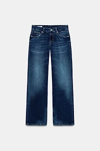 TRF WIDE LEG LOW RISE JEANS