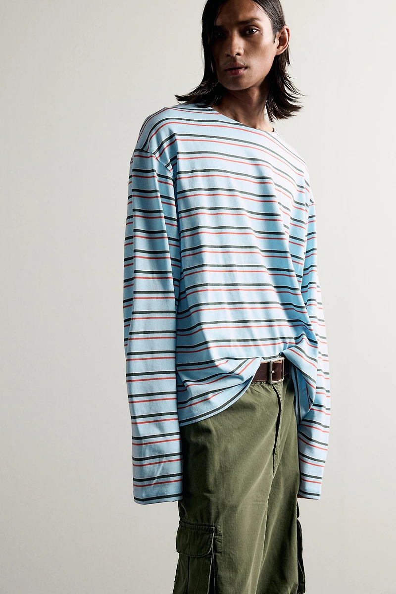 STRIPED JACQUARD T-SHIRT