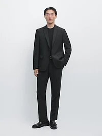 100% cool wool suit blazer