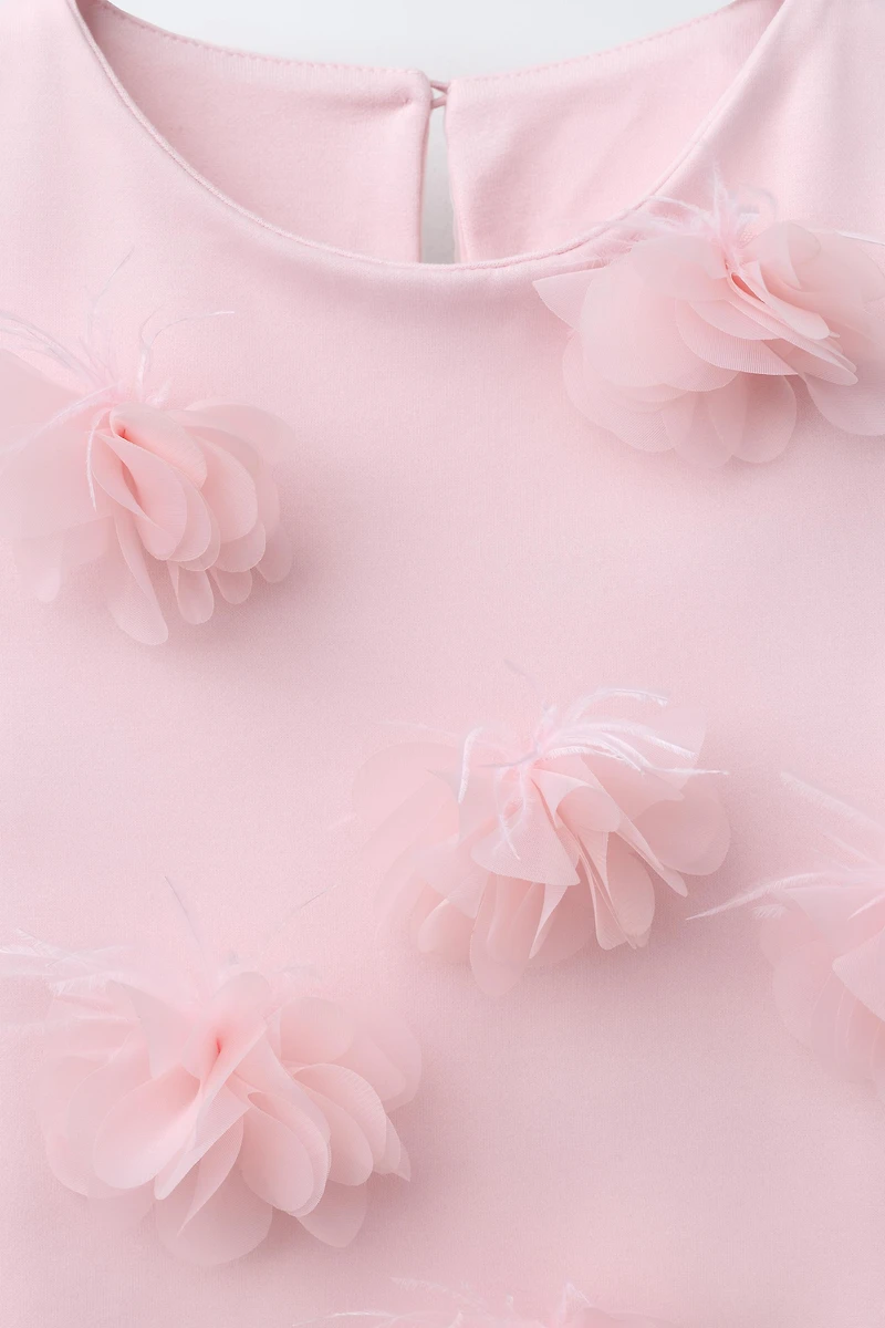 3D FLORAL ORGANZA DRESS