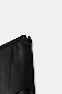 SATIN FLARE SHORTS