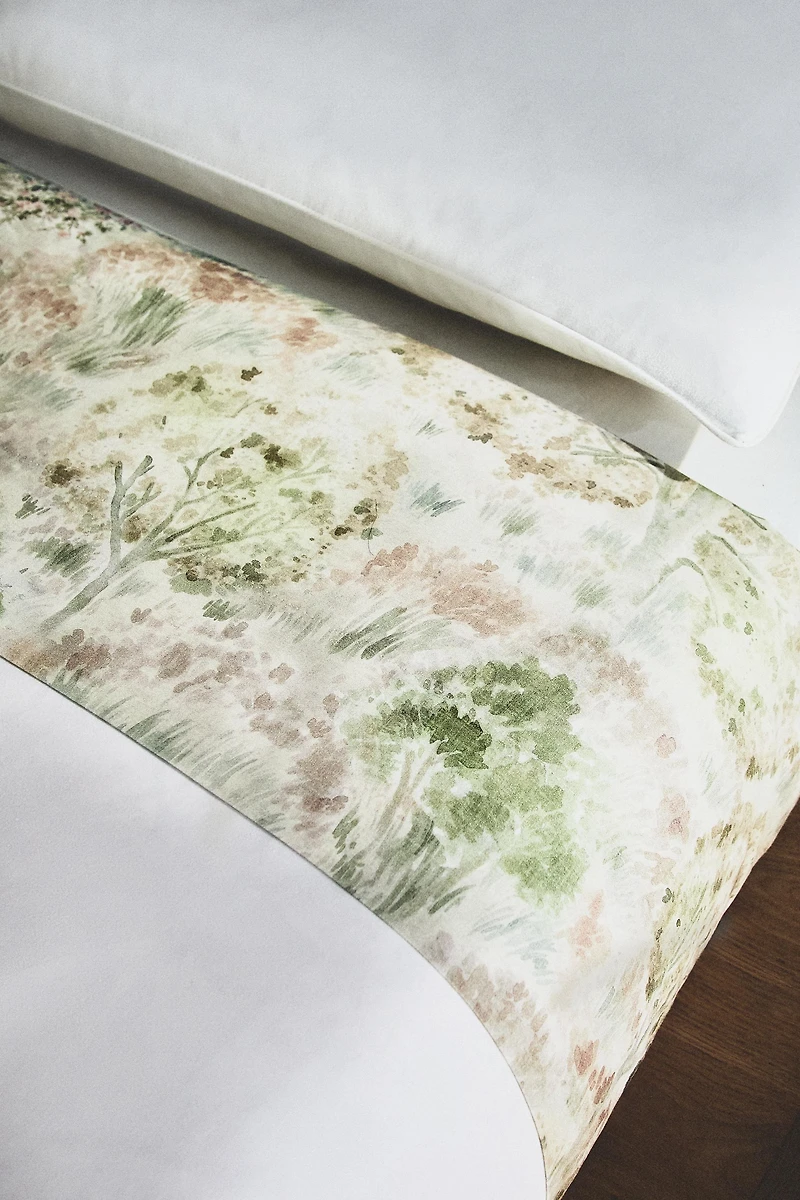 GARDEN PRINT FLAT SHEET