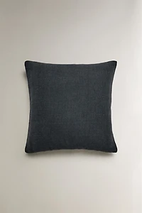 JUTE AND COTTON THROW PILLOW COVER