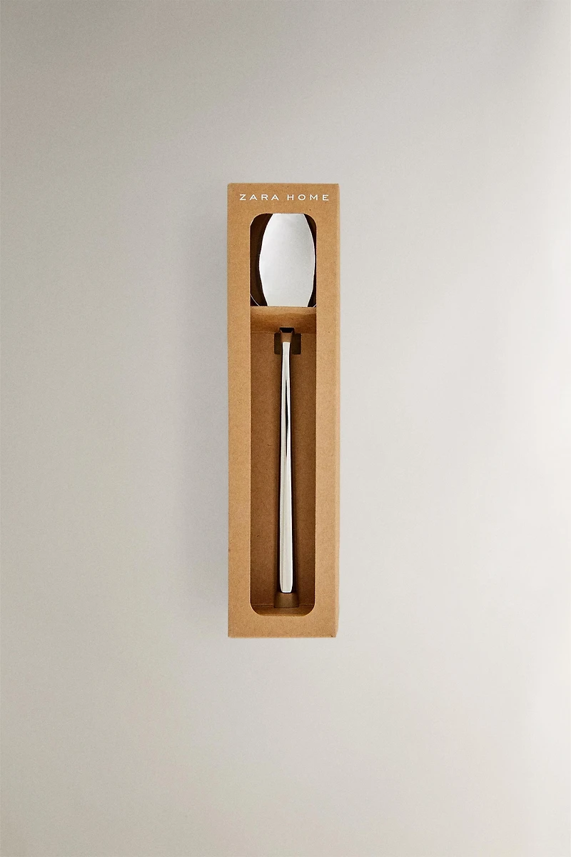 SET OF SHINY STEEL SPOONS (SET OF 4)