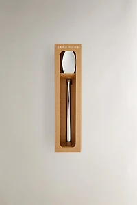 SET OF SHINY STEEL SPOONS (SET OF 4)