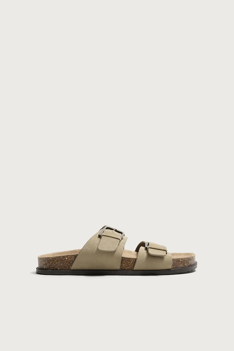STRAPPY LEATHER SANDALS