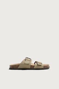 STRAPPY LEATHER SANDALS