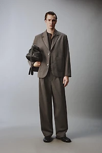 VESTE DE COSTUME STRUCTURÉE COUPE DÉCONTRACTÉE