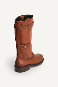 BOTTES EN CUIR À BOUCLES ÉDITION LIMITÉE