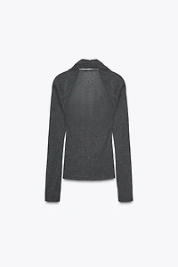 HALTER DOUBLE BOLERO T-SHIRT