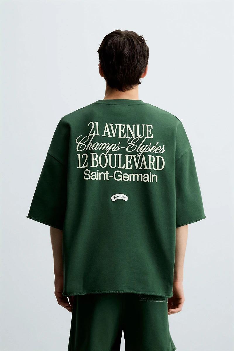 CONTRAST PATCH SWEATSHIRT