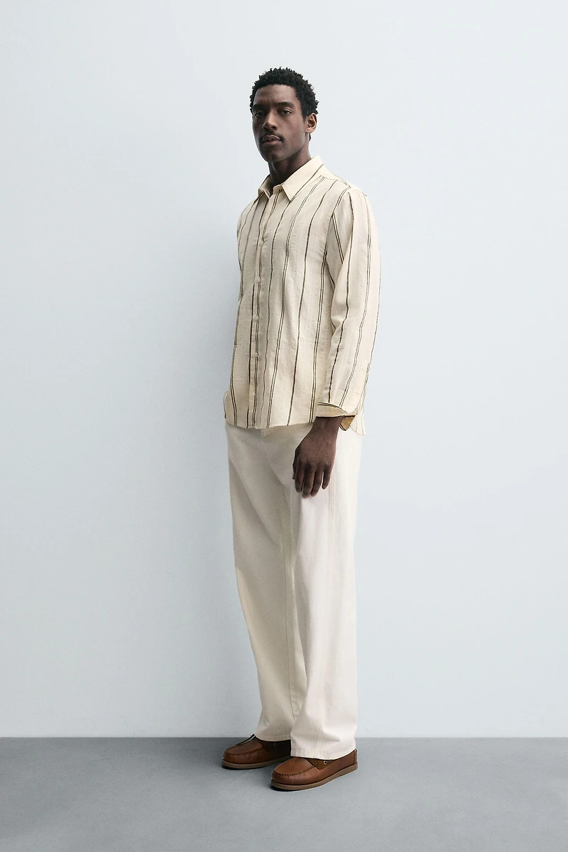 STRIPED JACQUARD SHIRT