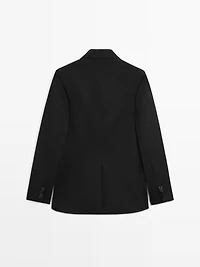 100% wool blazer with notch lapel - LIMITED