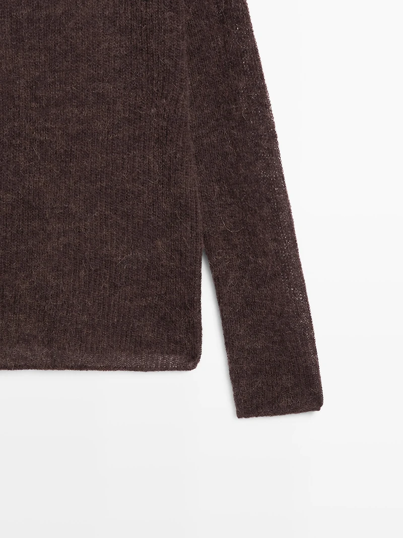 Pull maille laine et alpaga