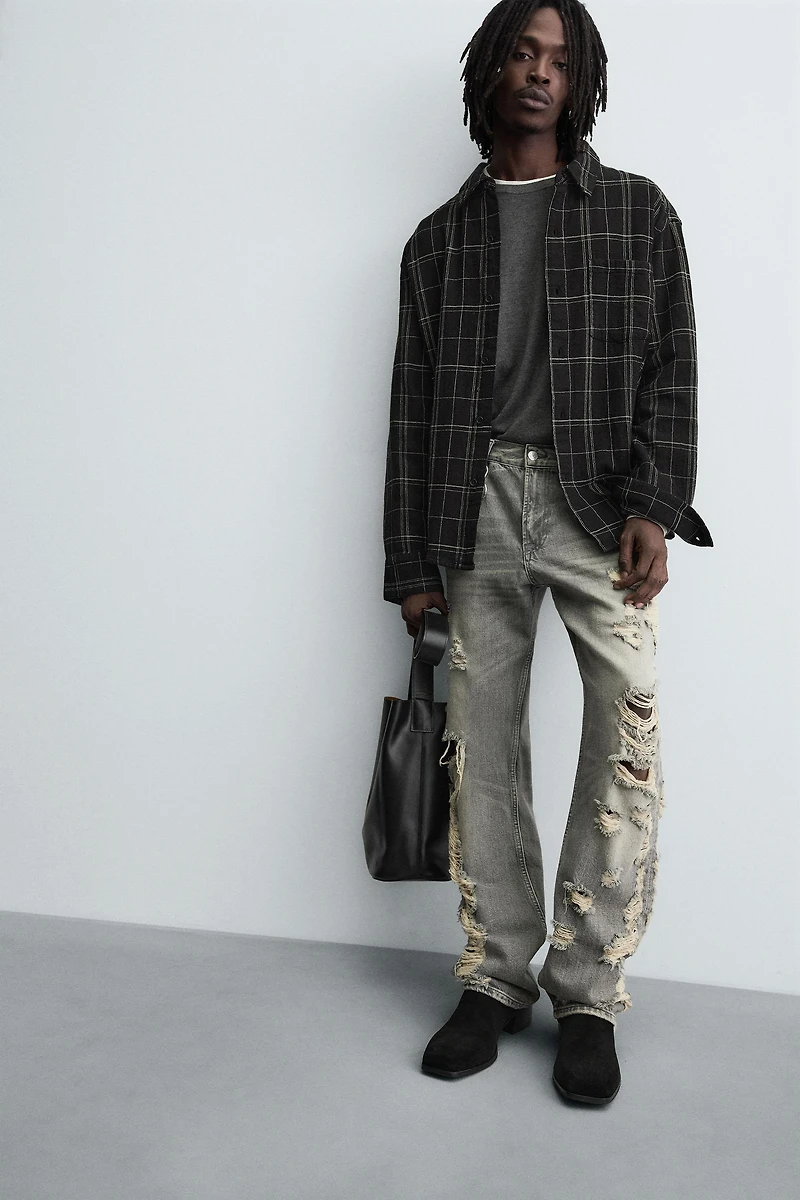 PLAID OVERSHIRT