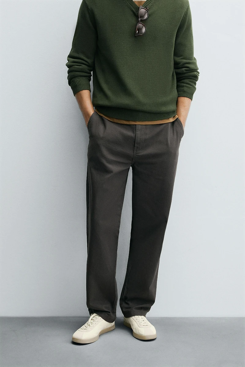 STRAIGHT FIT CHINO PANTS