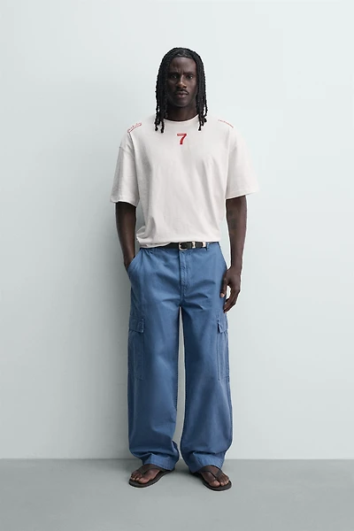WASHED PRINT T-SHIRT