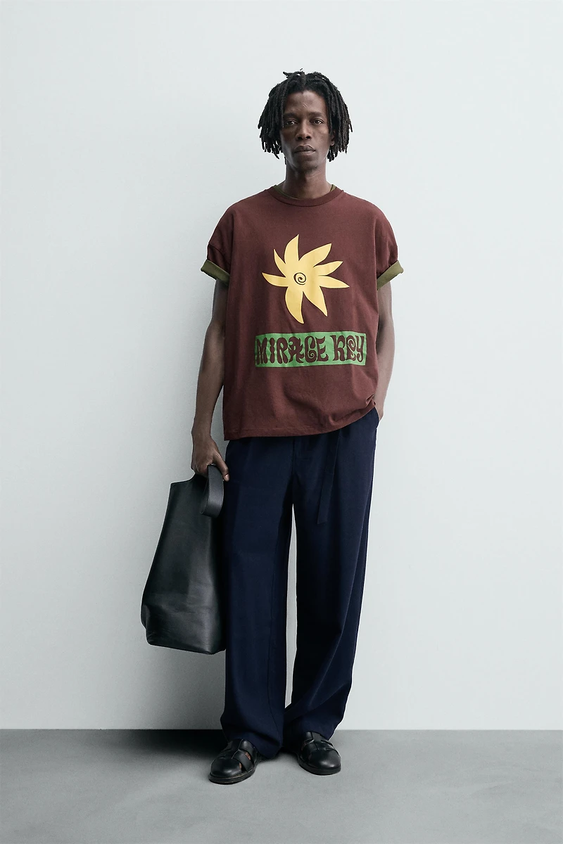 PRINTED TEXT T-SHIRT