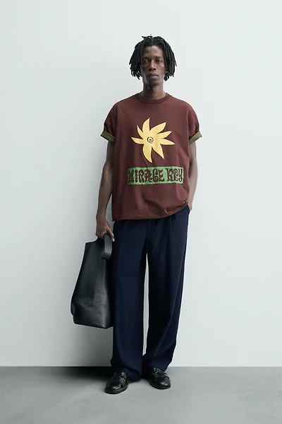 PRINTED TEXT T-SHIRT