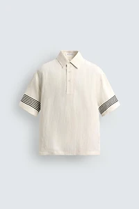 100% LINEN POLO SHIRT