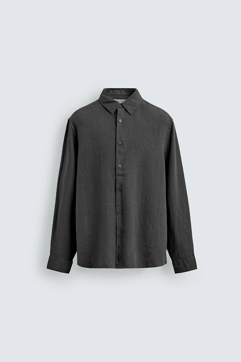 100% LINEN REGULAR FIT SHIRT