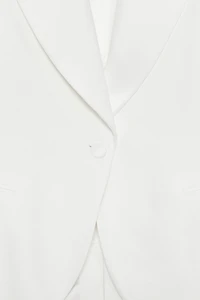 ZW COLLECTION LINEN BLEND TUXEDO BLAZER