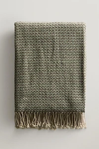 COUVERTURE CHENILLE GÉOMÉTRIQUE