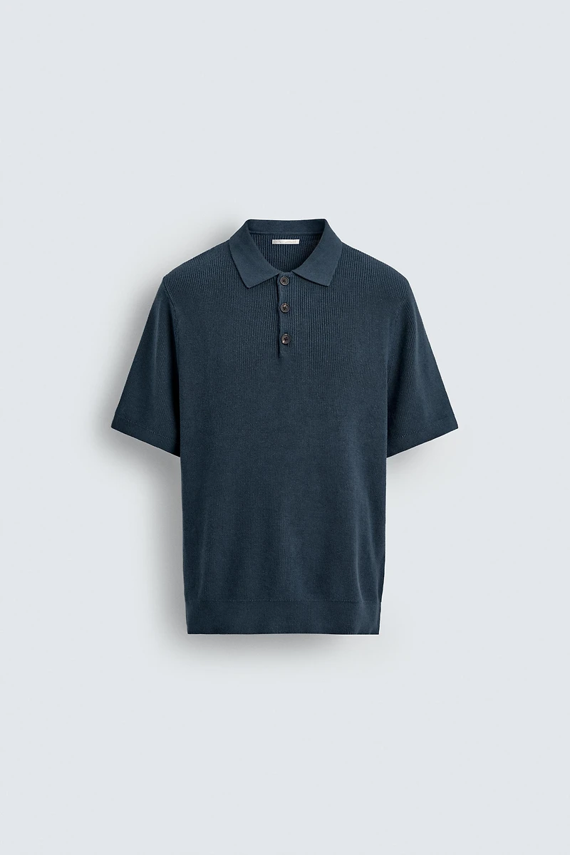 POLO EN MAILLE NACRÉE