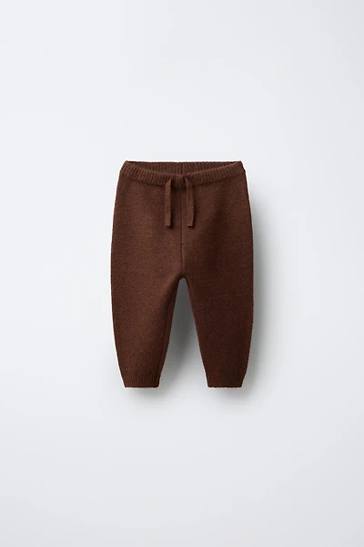 EMBROIDERED DUCK KNIT JOGGING PANTS